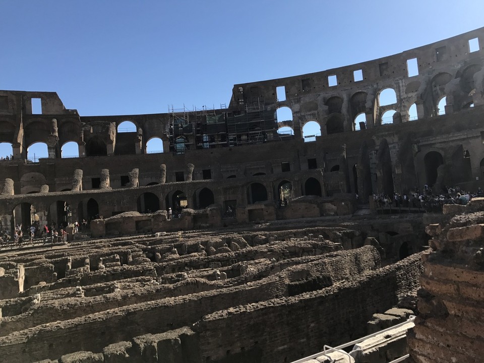 inside the colosseum