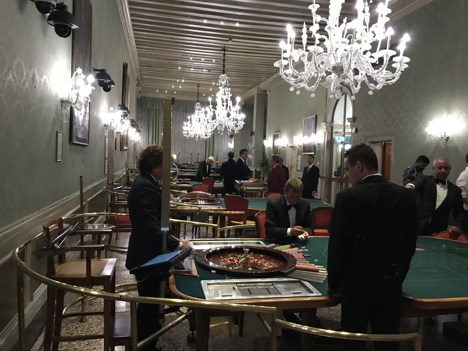 inside of the casino