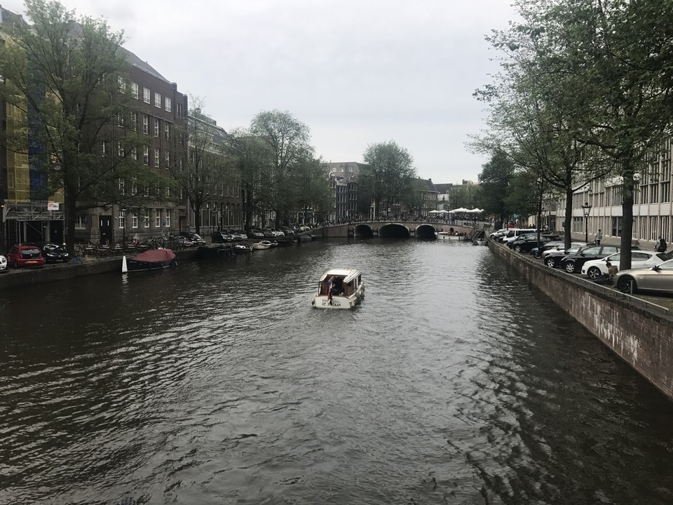 canal filled with water and a boat