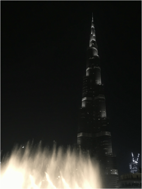 Burj Khalifa at night