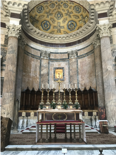 inside of the Pantheon