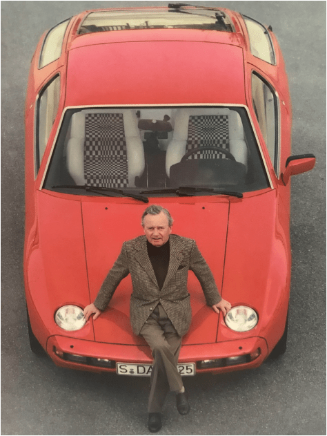 red 928 with Ferry Porsche